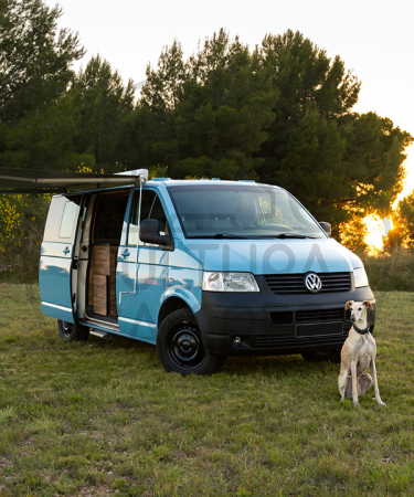 VW T5 Camper con toldo y batería auxiliar