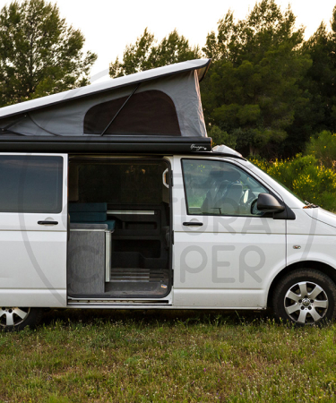 VW T5 con techo elevable camper